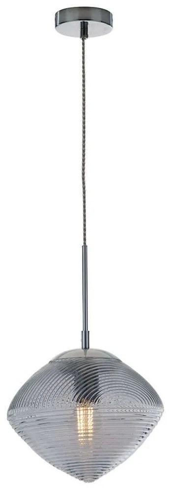 Φωτιστικό Οροφής Greenwich I-GREENWICH-E-S1 BLU 1xE27 Led Φ26,3cm 162,7cm Aqua Luce Ambiente Design Glass