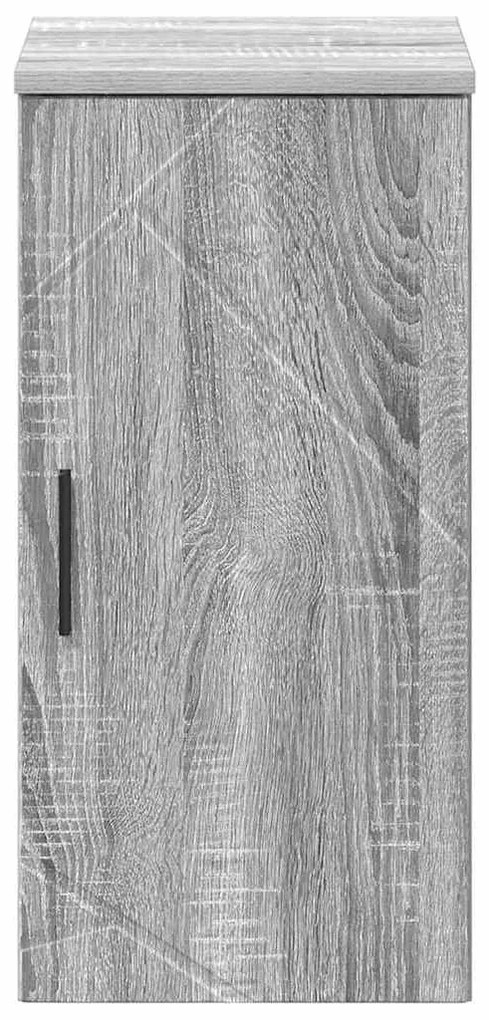 vidaXL Ντουλάπι Μπάνιου με αποθήκευση Γκρι sonoma 30 x 31,5 x 61 εκ