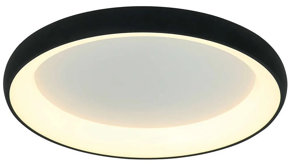 Φωτιστικό Οροφής - Πλαφονιέρα 2056 Led 3000K 60W Φ80cm Sandy Black Aluminum,Acrylic