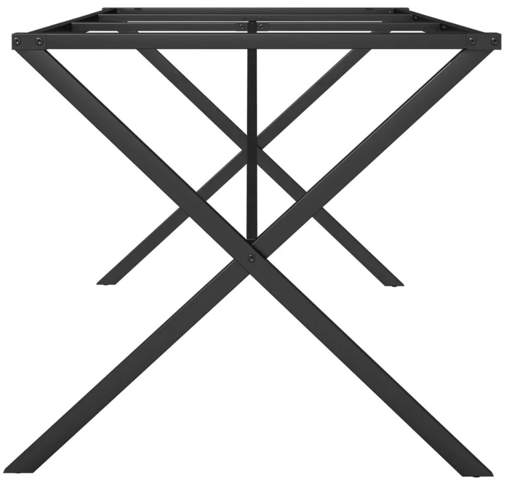 vidaXL Πόδια Τραπεζαρίας σε Σχήμα «X» 160x80x73 εκ. Ατσάλι