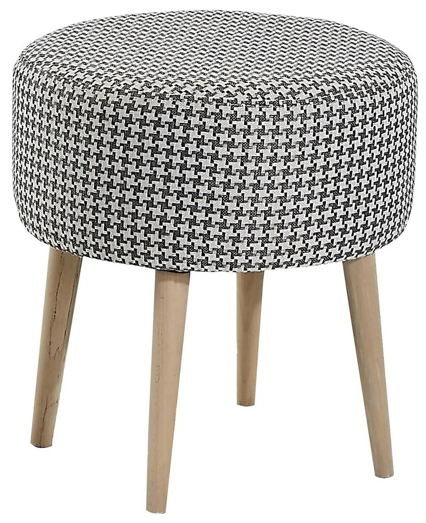 Σκαμπό ADA Houndstooth Fume Ύφασμα 40x43cm