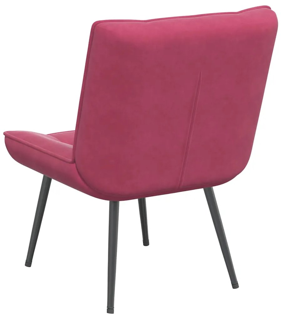 vidaXL Καρέκλα χαλάρωσης Wine Red 64x74x84 cm Velvet