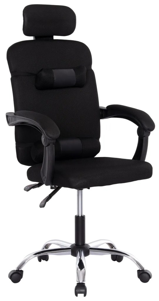 ΚΑΡΕΚΛΑ ΓΡΑΦΕΙΟΥ CRONER HM1196.01 ΜΑΥΡΟ MESH-ΜΕΤΑΛ.ΒΑΣΗ 58x99x120Υεκ.