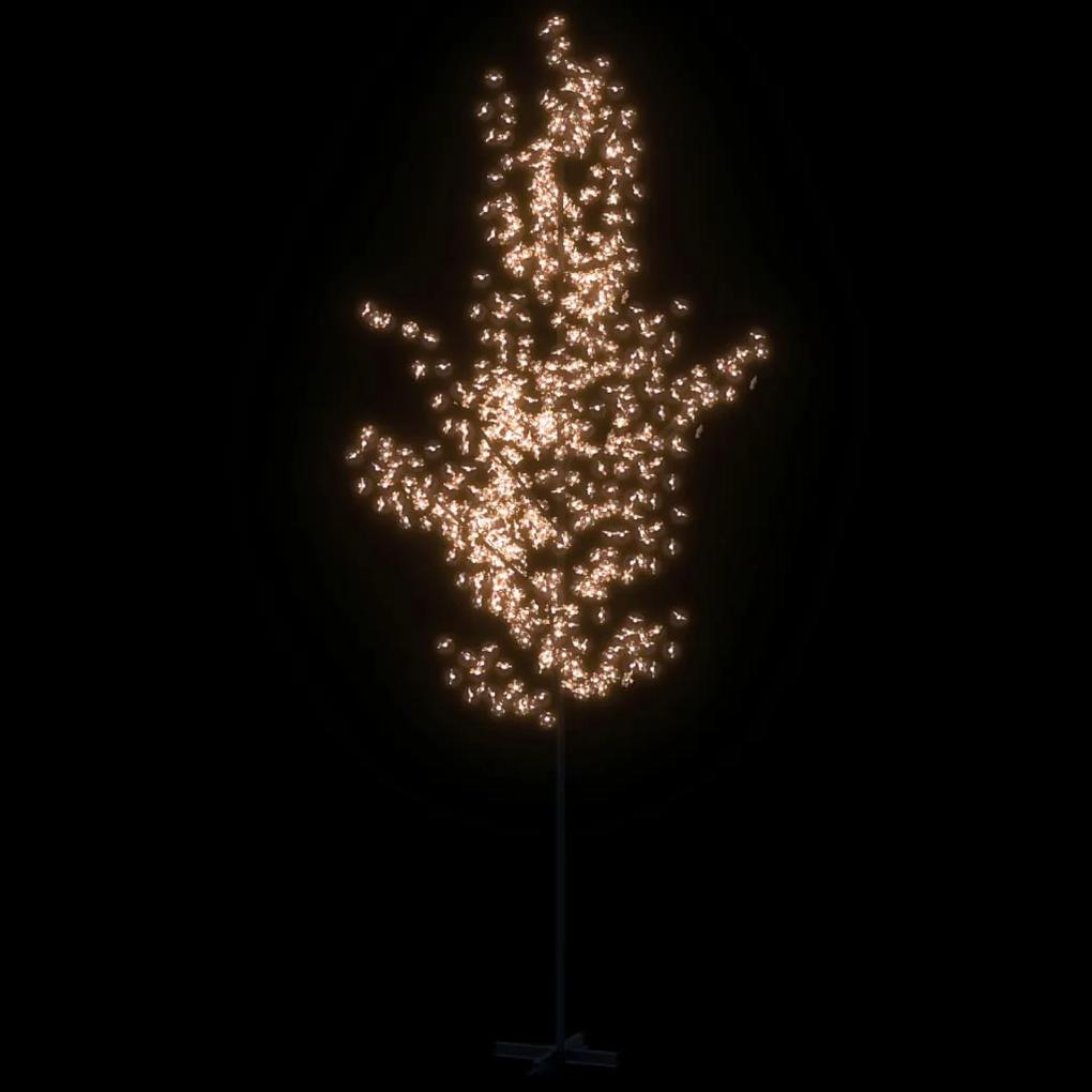vidaXL Δέντρο Κερασιά με 672 LED Θερμό Λευκό 400 εκ.