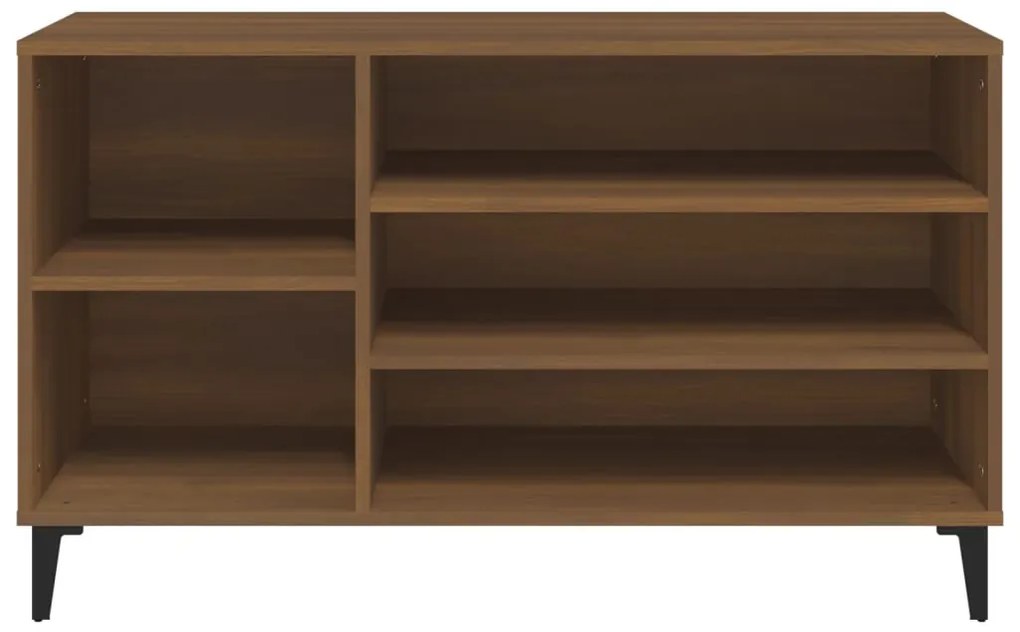 vidaXL Παπουτσοθήκη Καφέ Δρυς 102x36x60 εκ. από Επεξεργασμένο Ξύλο
