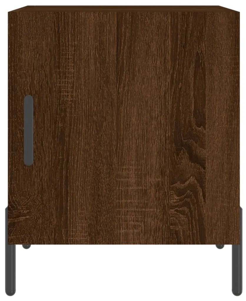 vidaXL Κομοδίνο Καφέ Δρυς 40 x 40 x 50 εκ. από Επεξεργασμένο Ξύλο