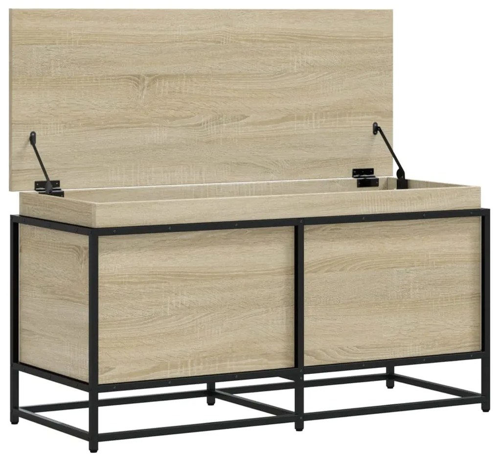 Κουτί Αποθήκευσης με Sonoma Δρυς 100x40x51,5 εκ. Επεξ. Ξύλο - Καφέ