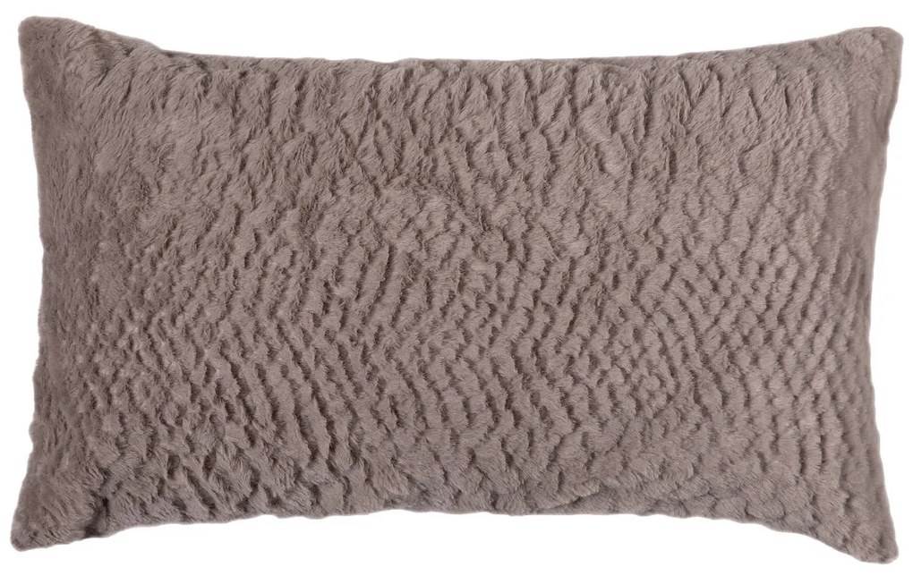 Γούνινη Διακοσμητική Μαξιλαροθήκη (30x50) Silk Fashion NX201 Beige