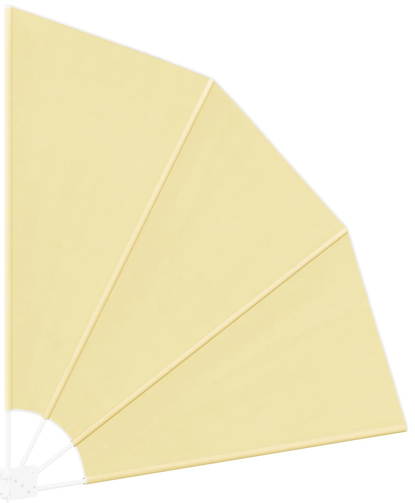 vidaXL Αδιάφανο σκίαστρο μπαλκονιού Άμμος 140 x 140 cm ύφασμα