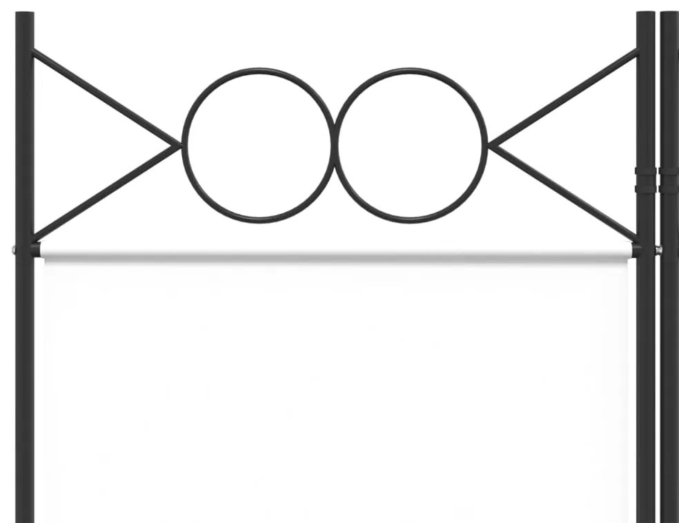 vidaXL Διαχωριστικό Δωματίου με 4 Πάνελ Λευκό 160x200 εκ. από Ύφασμα