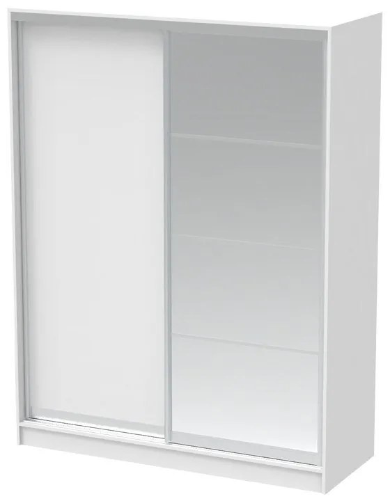 Ντουλάπα Δίφυλλη Korredor I 361-000051 160x60x220cm White Δίφυλλη