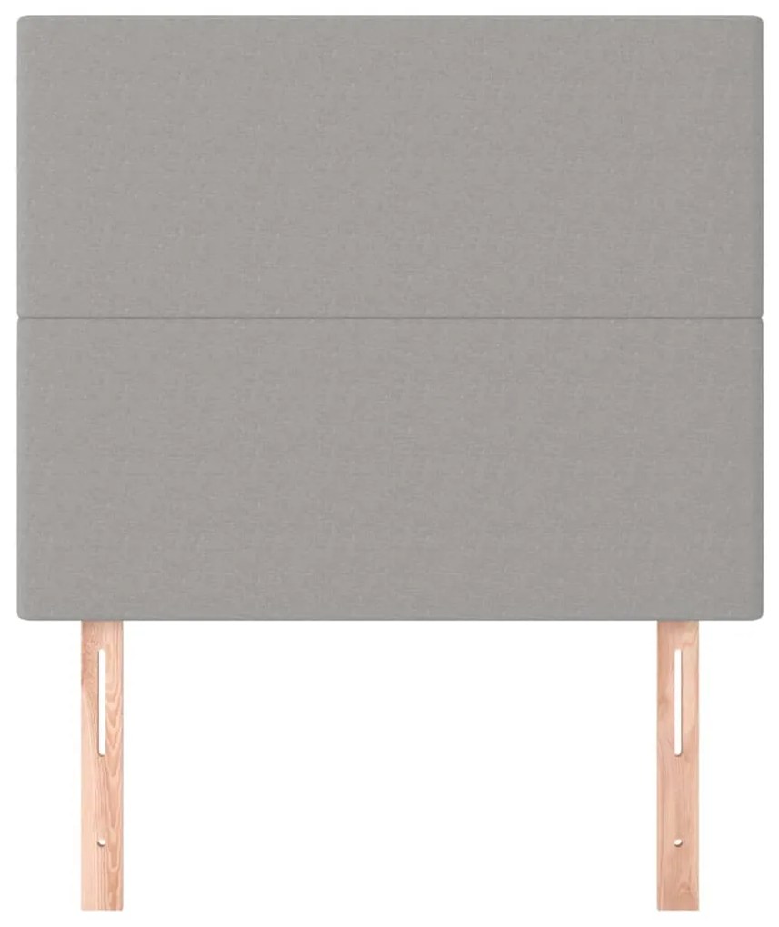 vidaXL Κεφαλάρι Ανοιχτό Γκρι 90x5x118/128 εκ. Ύφασμα