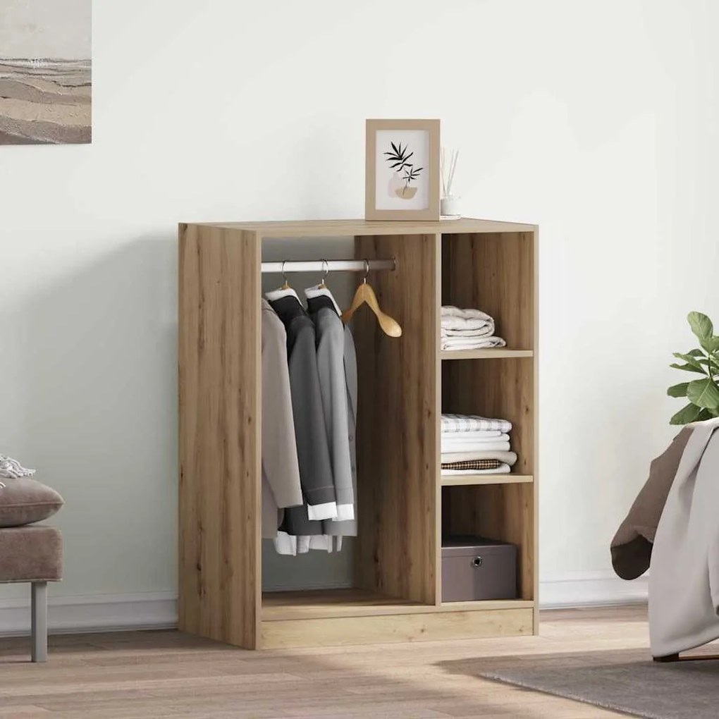 vidaXL Ντουλάπι με ράφι με αποθήκευση Artisan Oak 77 x 48 x 102 cm