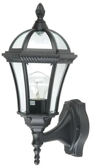 Απλίκα Φωτιστικό Τοίχου E27 60W IP44 Μαύρο Ledbury GZH-LB1 Elstead Lighting GZH-LB1 Μαύρο