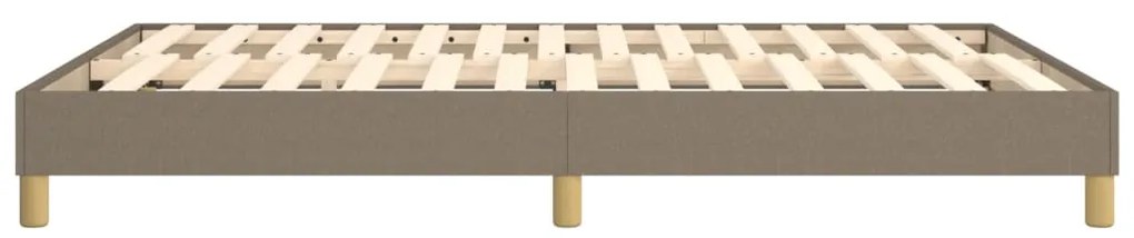 vidaXL Σκελετός Κρεβατιού Χωρίς Στρώμα Taupe 140x190 εκ. Υφασμάτινο