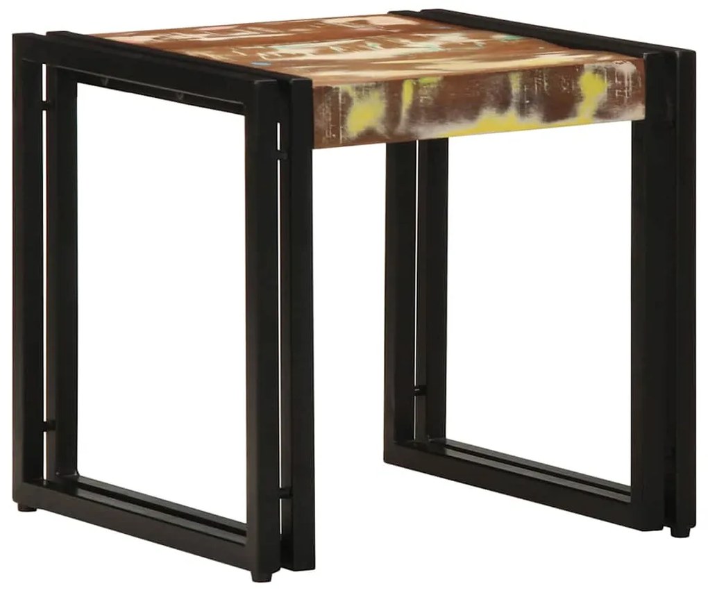 vidaXL Τραπεζάκι καφέ Πολύχρωμο 40x50x38 εκ. Μασίφ Ανακυκλωμένο Ξύλο