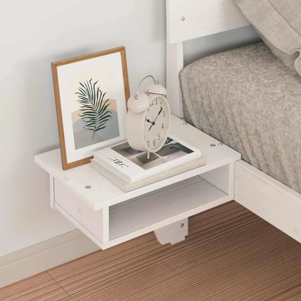 vidaXL Σκελετός Κρεβατιού Λευκό 90 x 190 cm Στερεά ξυλεία πεύκου