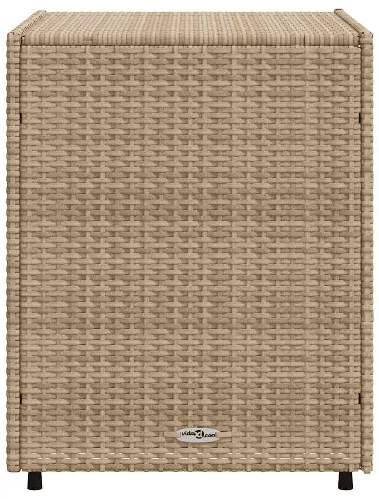 vidaXL Ντουλάπι Αποθήκευσης Κήπου Beige 55x59x69 εκ. Συνθετικό Ρατάν