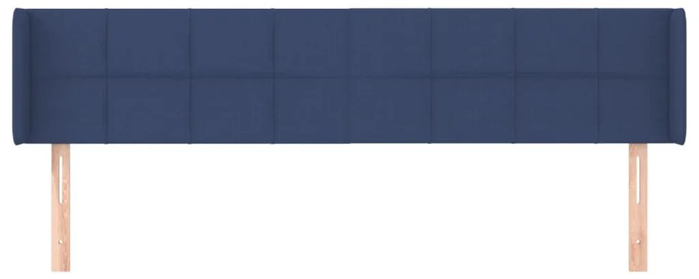 vidaXL Κεφαλάρι με Πτερύγια Μπλε 183x16x78/88 εκ. Υφασμάτινο