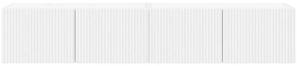 vidaXL Ντουλάπι Τηλεόρασης Τοίχου 2 pcs Λευκό 60 x 31 x 29.5 εκ