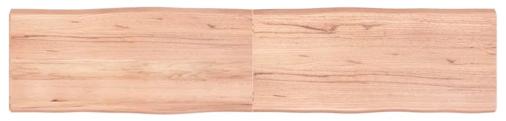 vidaXL Επιφ Τραπεζιού Αν Καφέ 180x40x(2-6)εκ.Ακατέργ. Μασίφ Ξύλο Δρυός