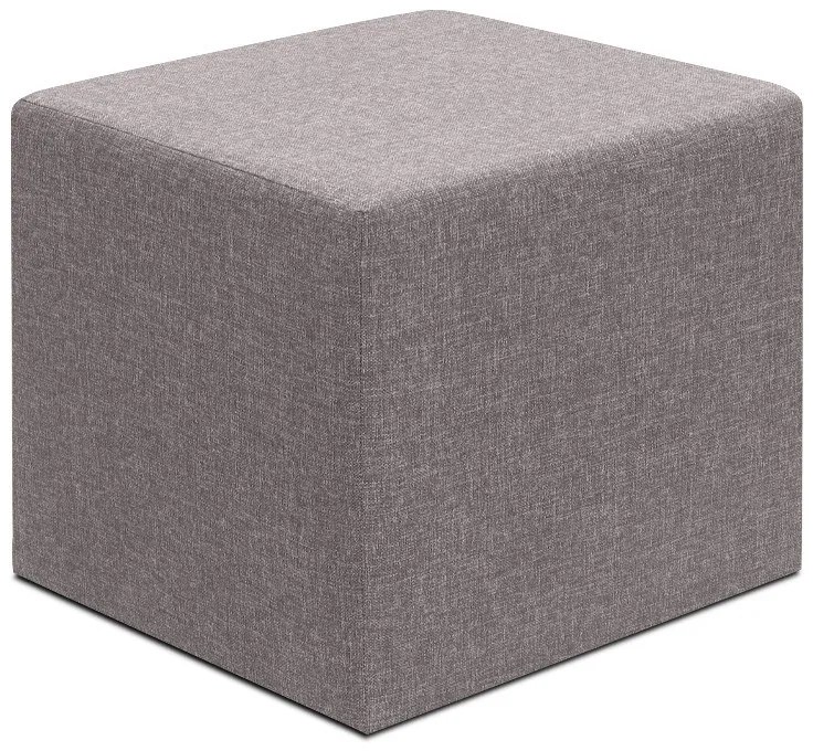 Megapap Σκαμπό Linda Υφασμάτινο Καφέ 40x40x40εκ.
