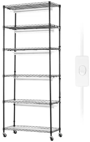 VEVOR DIY Plant Stand with Grow Lights 6 Tiers 192W 70.9&quot; Tall Plant Grow Shelf