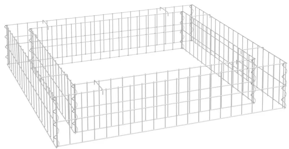 vidaXL Συρματοκιβώτιο-Γλάστρα Υπερυψωμένη 100x100x20 εκ. Γαλβ. Χάλυβας