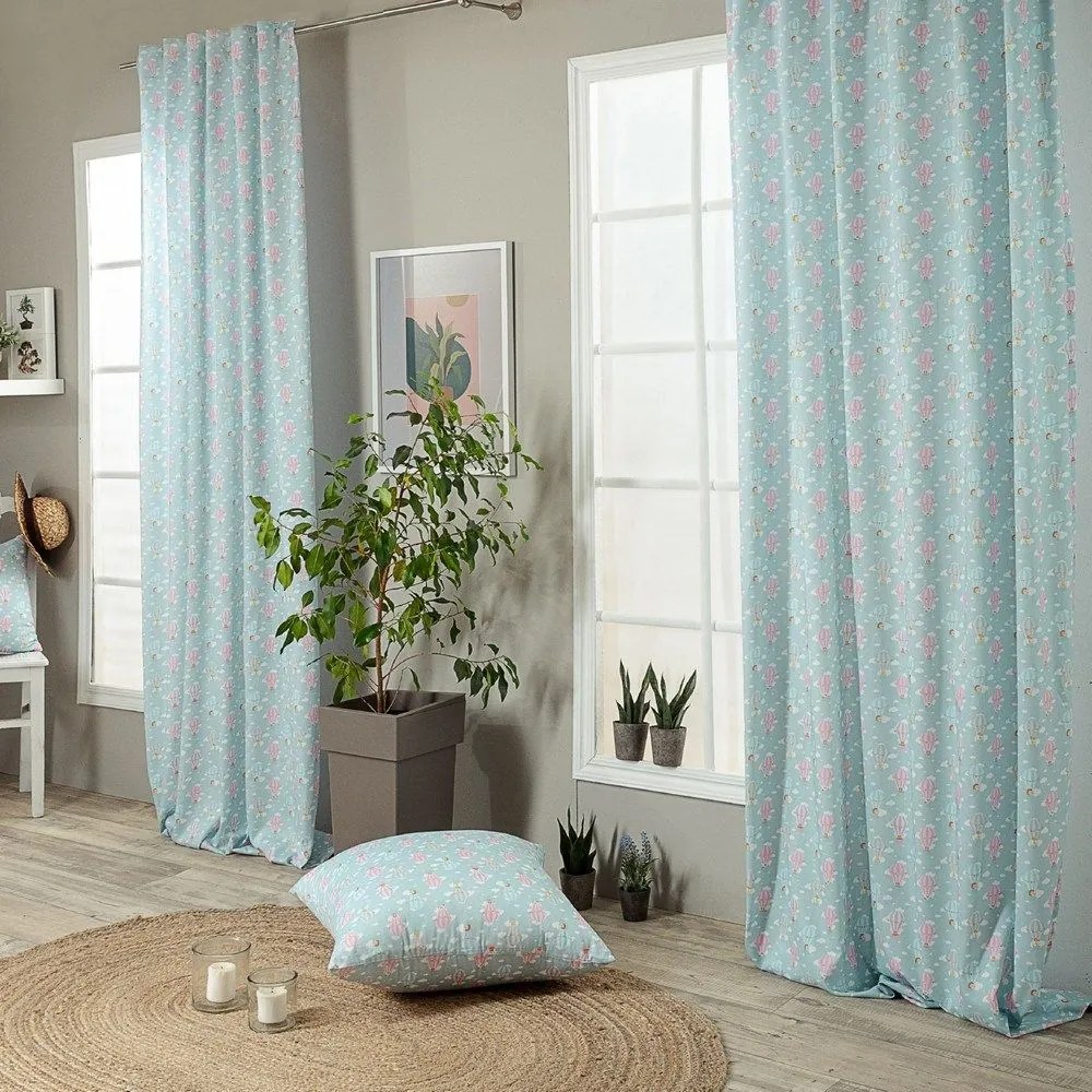 Κουρτίνα Παιδική Balloon Multi Teoran 140X260 100% Cotton Satin