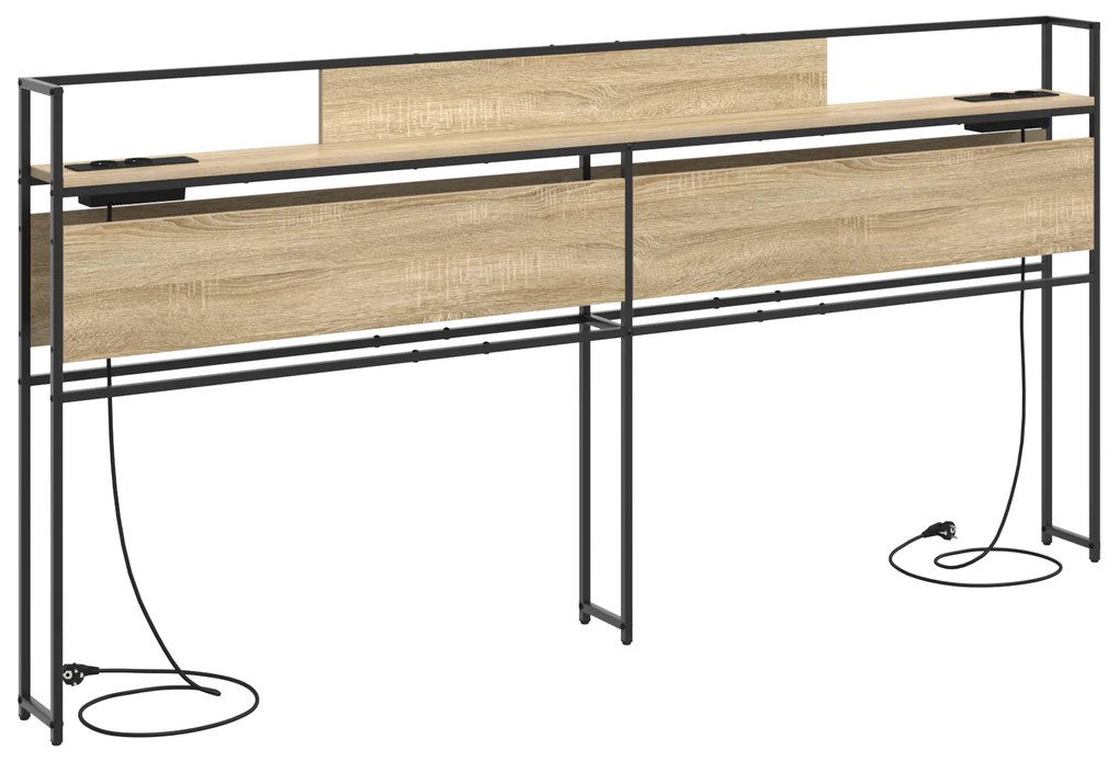 vidaXL Κεφαλάρι Αποθήκης Sonoma Δρυς 180 cm Επεξεργασμένο ξύλο
