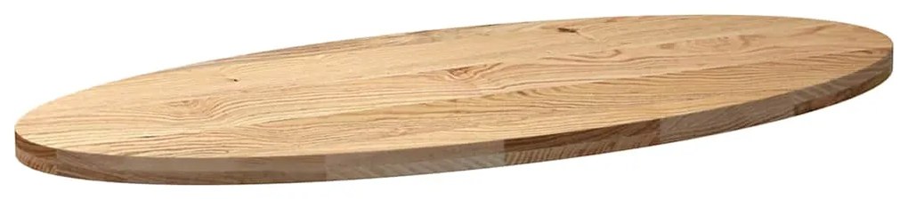 vidaXL Επιτραπέζια επιφάνεια 140x60x4 εκ. από Μασίφ Ξύλο Δρυός Οβάλ