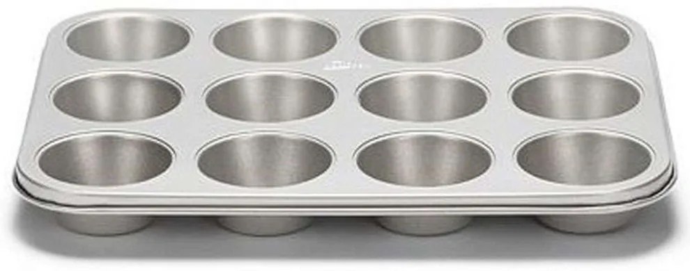 Φόρμα Cupcakes/Muffins 12 Θέσεων Silver Top 221.03634.1 35cm Silver Patisse Ανοξείδωτο Ατσάλι