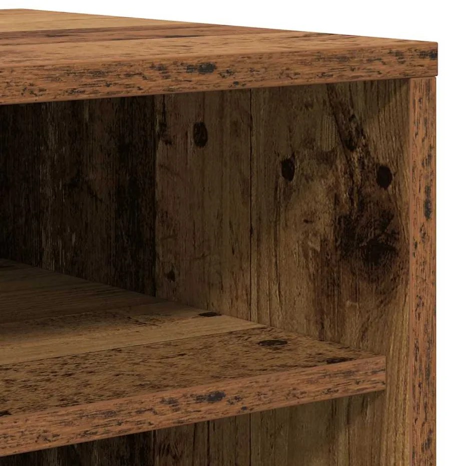 ντουλάπι παπουτσιών vidaXL Παλιό ξύλο 32x35x92 cm Κατασκευασμένο ξύλο