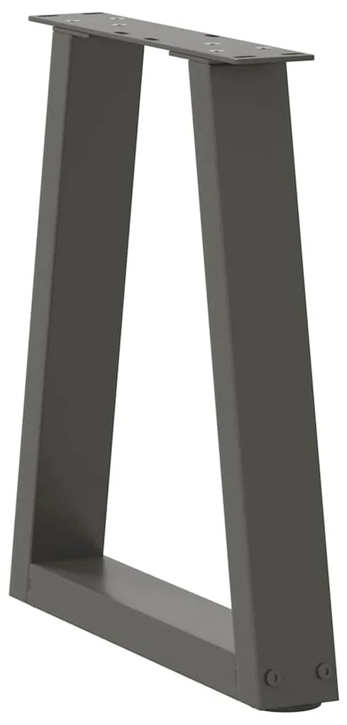 vidaXL Πόδια Τραπεζιού Σαλονιού Σχήματος V 2 τεμ. Ανθρακί 28x(42-43,3) εκ. Ατσάλι