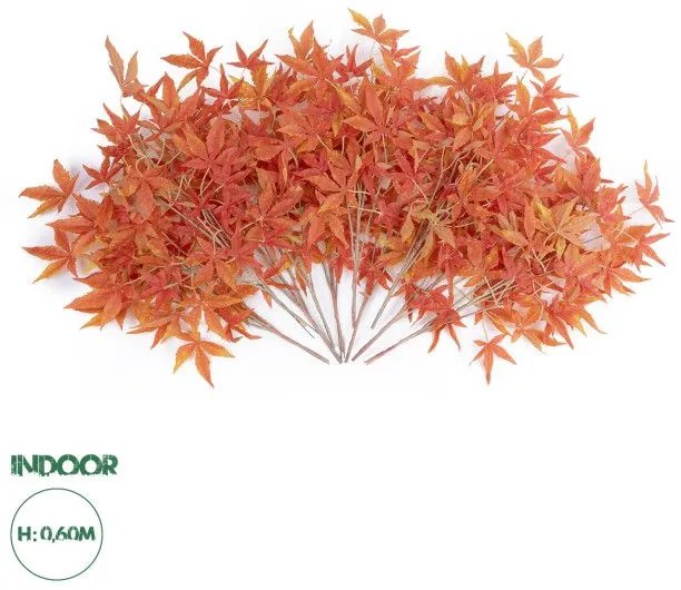 Artificial Garden MAPLE BRANCH 20230 10 x Τεχνητά Διακοσμητικά Κλαδία Σφένδαμου Π55 x Υ60cm Globostar 20230