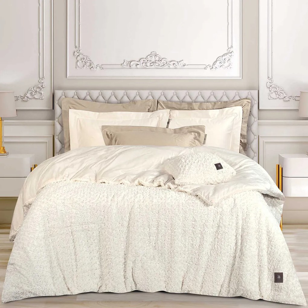 Γούνινο Κουβερτοπάπλωμα King Size (240x250) Greenwich Polo Club Essential 3959 White