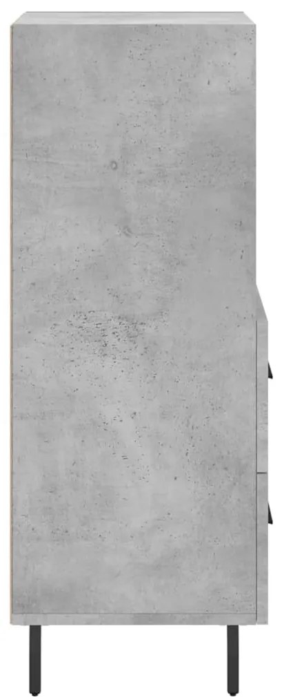 vidaXL Ντουλάπι Γκρι Σκυροδέματος 34,5x34x90 εκ. Επεξεργασμένο Ξύλο