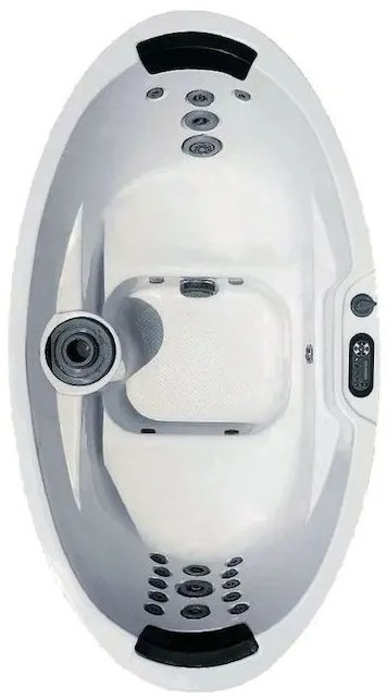 SANITEC A-631 Mini Spa Μπανιέρα Ελεύθερης Τοποθέτησης 2 Θέσεων Ακρυλική με Υδρομασάζ 205x115x88cm