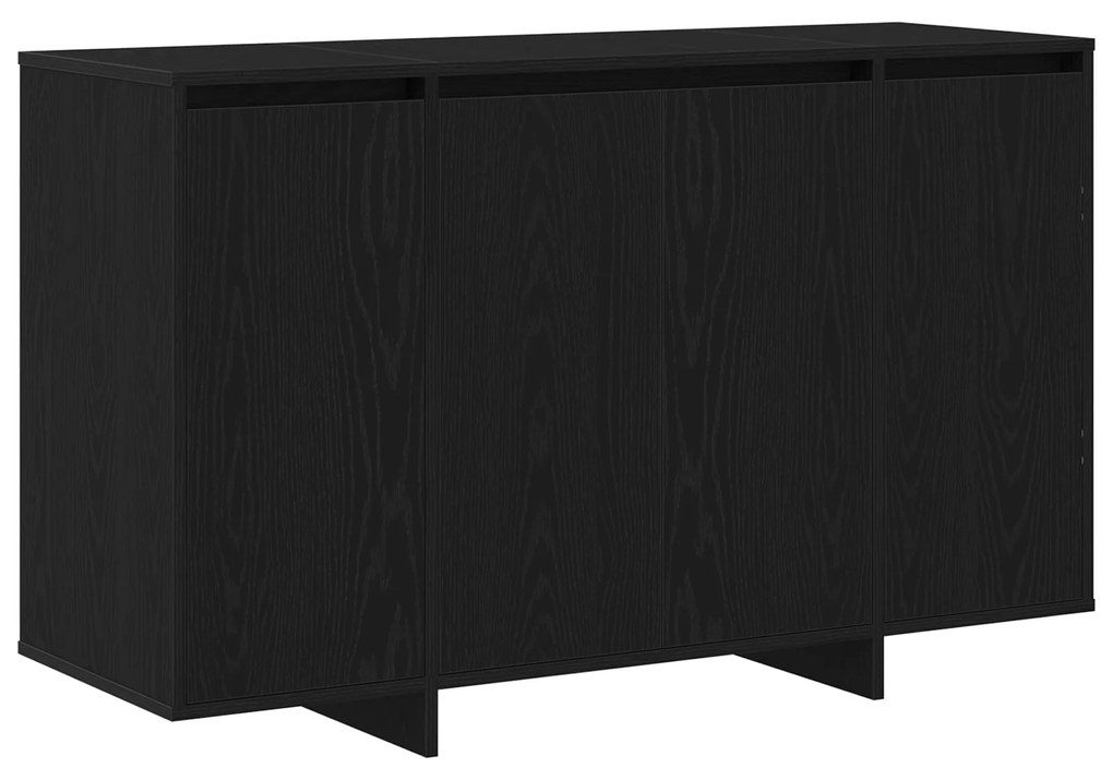vidaXL Μαύρος Δρυς Μπουφέ Μαύρος δρυς Ξύλο 120 x 41 x 75 εκ. Μοντέρνος