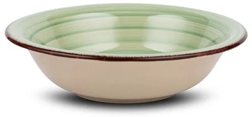 Πιάτο Σούπας Stoneware "Lines Oil Green" 22cm