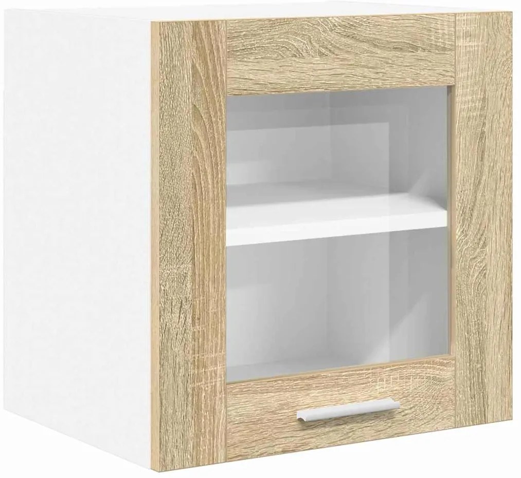 vidaXL Κρεμαστό ντουλάπι Riga 2 pcs Δρύς Sonoma 40 x 31 x 40 εκ.