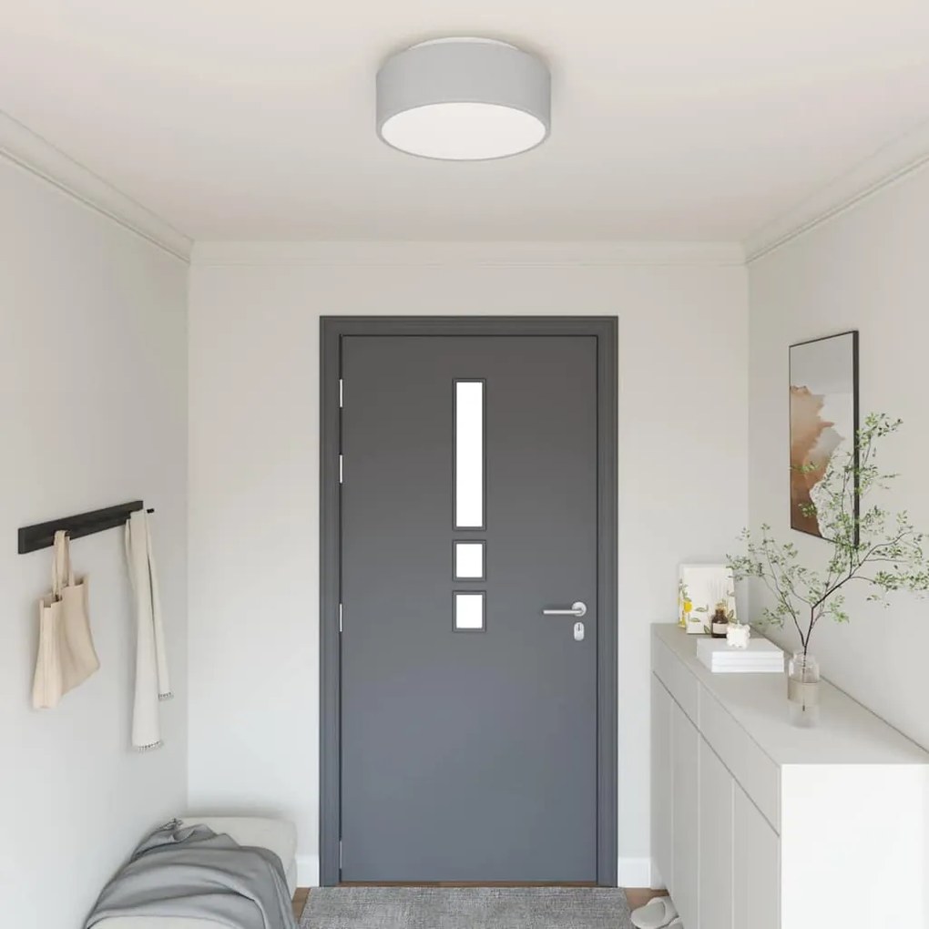 Λάμπα Οροφής Γκρι 38 x 13.5 εκ. ύφασμα