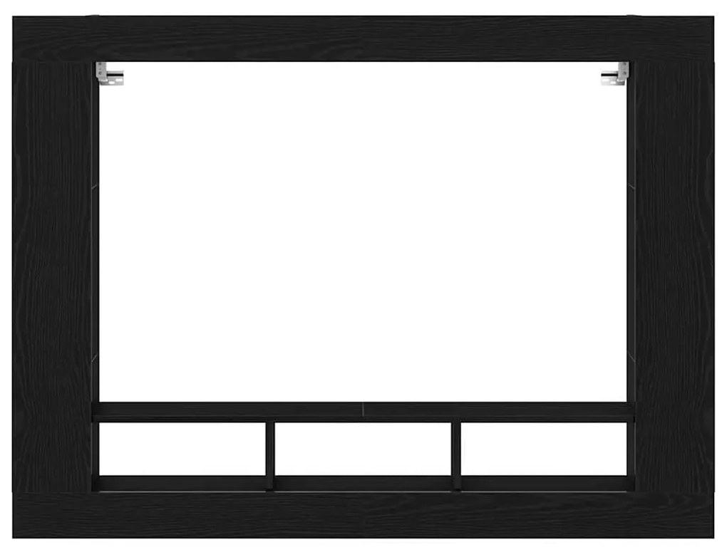 vidaXL Ντουλάπι TV Μαύρη δρυς 152 x 22 x 113 εκ. Επεξεργασμένο ξύλο