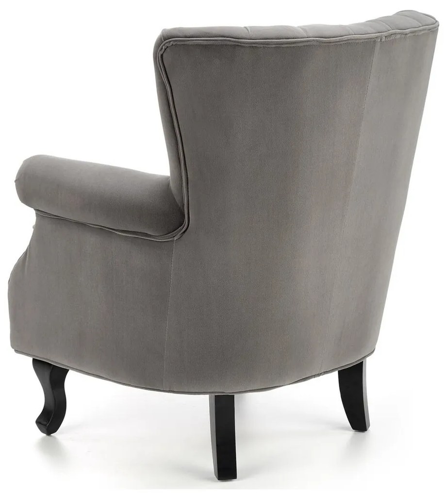 Πολυθρόνα Houston 1105, Γκρι, 87x73x70cm, 18 kg, Ταπισερί, Πόδια: Ξύλο | Epipla1.gr