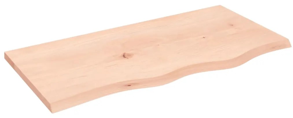 vidaXL Πάγκος Μπάνιου 80 x 40 x 2 εκ. από Ακατέργαστο Μασίφ Ξύλο