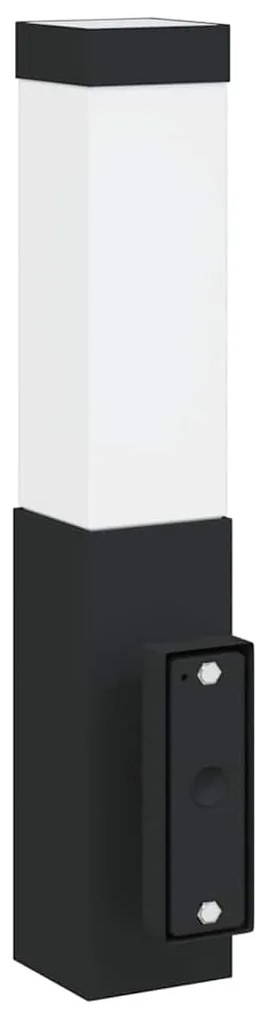 vidaXL Εξωτερικά Φωτιστικά Τοίχου 2 pcs Μαύρο 10.5 x 6 x 35 εκ.