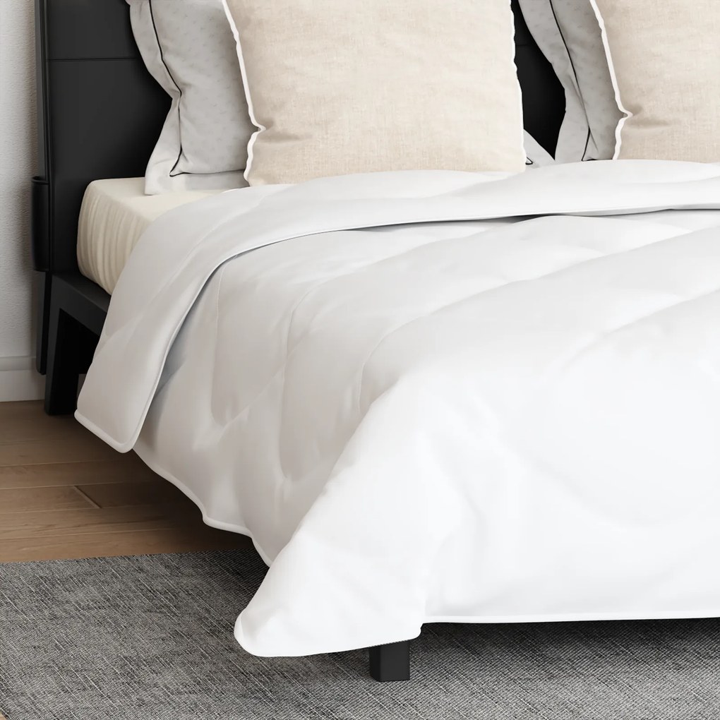 vidaXL Πάπλωμα με μαξιλάρι 3 pcs Λευκό 260 x 220 εκ. Μικροΐνες