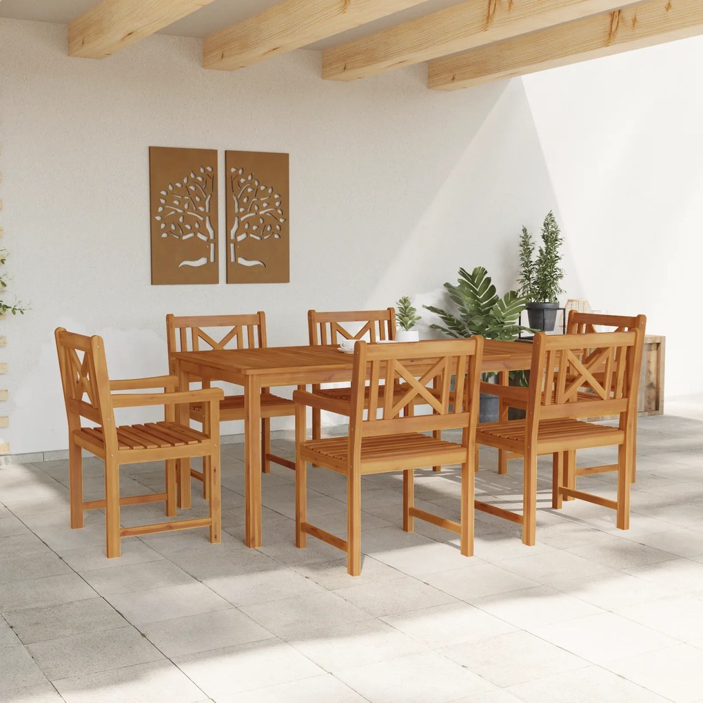 vidaXL Καρέκλες Κήπου 2 τμχ 56x56x90 εκ Μασίφ Ξύλο Ακακίας