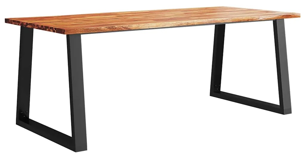 vidaXL Τραπεζαρία με Φυσικό Περίγραμμα 200x90x75 εκ Μασίφ Ξύλο Ακακίας