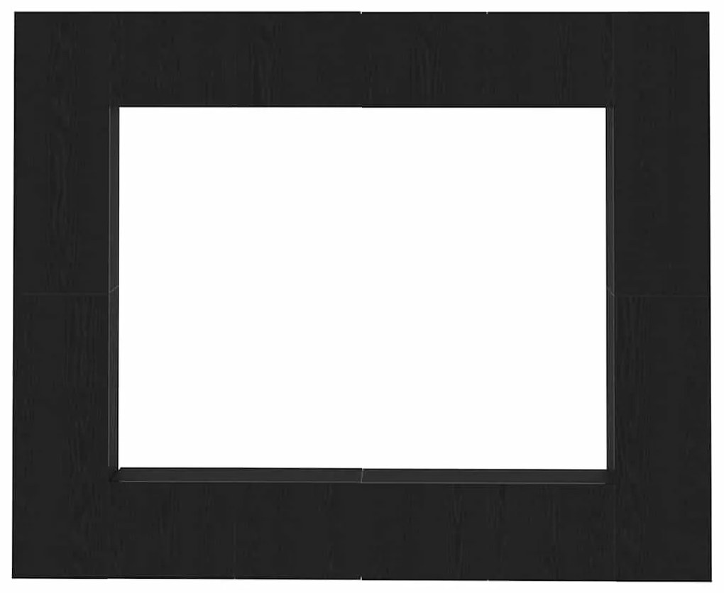 vidaXL Ντουλάπι TV 8 pcs Μαύρο 221 x 30 x 180 εκ. Επεξεργασμένο ξύλο